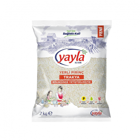 Yayla Trakya Pirinç  2 Kg